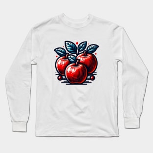 Apple Picture Art Vintage Since Retro Long Sleeve T-Shirt